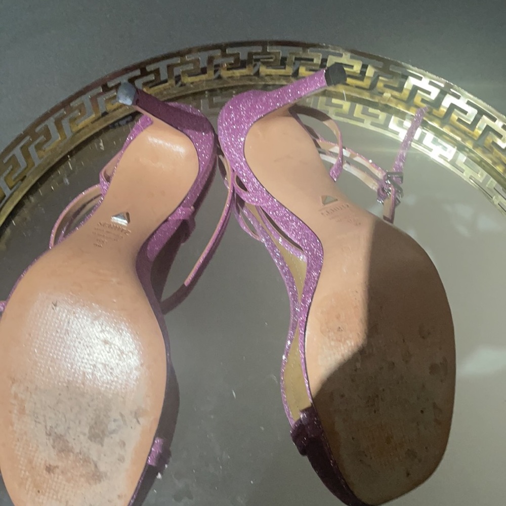 Purple with pink glitter heels - Picture 10 of 11
